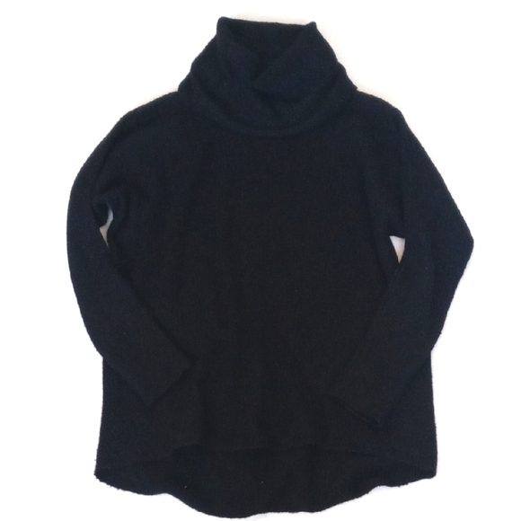 Vince Women's Black Cashmere & Virgin Wool Cowl Neck Long Sleeve Sweater M - Picture 2 of 10